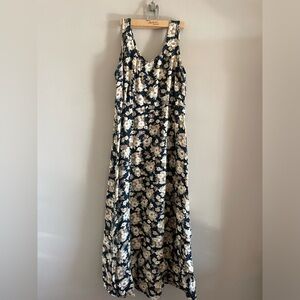 Floral A-Line Maxi Dress